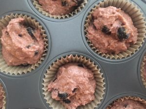 muffin dough ready for baking