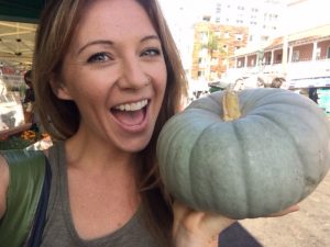 Blue Pumpkin found at the farmers market 