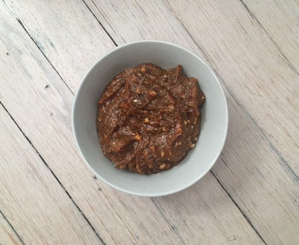 2018 Pumpkin AB 8 pumpkin spice chia seed almond butter ready to be eaten