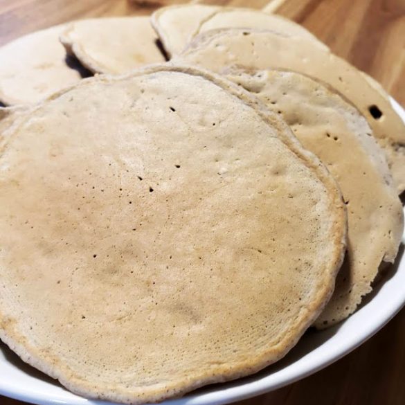 griddle1() 45 view of a plate of pancakes