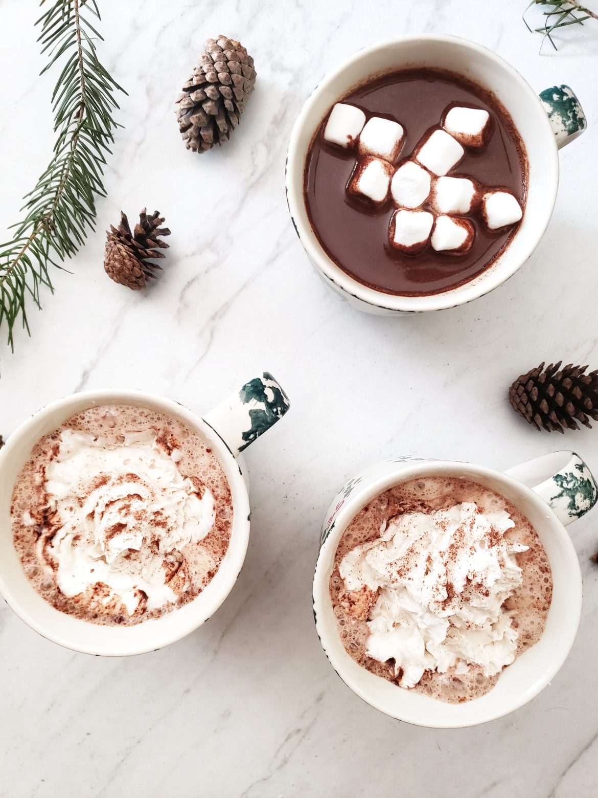 drinking chocolate served and ready to share