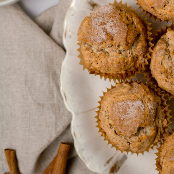 spiced_brunch_muffin_3_2 spiced brunch cake muffins sitting on an antique serving plate