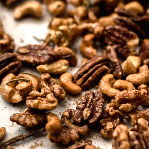 salty_sweet_nuts_3 salty sweet roasted nuts on a sheet pan